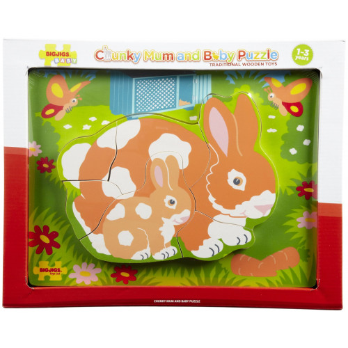 Chunky Puzzle Rabbit and Bunny