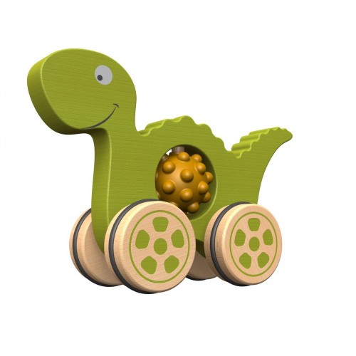 Nubble Rumblers - Wooden & Rubber Dino Push Toy