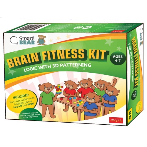 Smarti Bears Brain Fitness Kit 3: 3D Patterning & Logic Multilingual Game Set