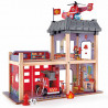 Hape Fire Station Playset Truck and Helicopter Rescue