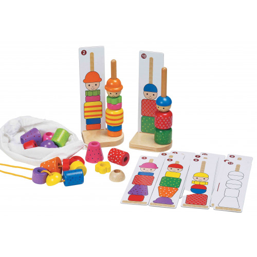 Jumbo Sequence Stacker Wooden Matching Game