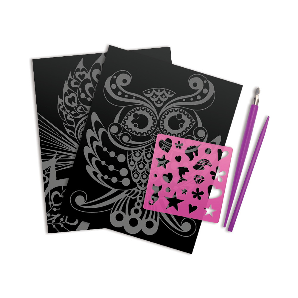Arts and Crafts for Children Nebulous Stars Scratch and Sketch Cards 