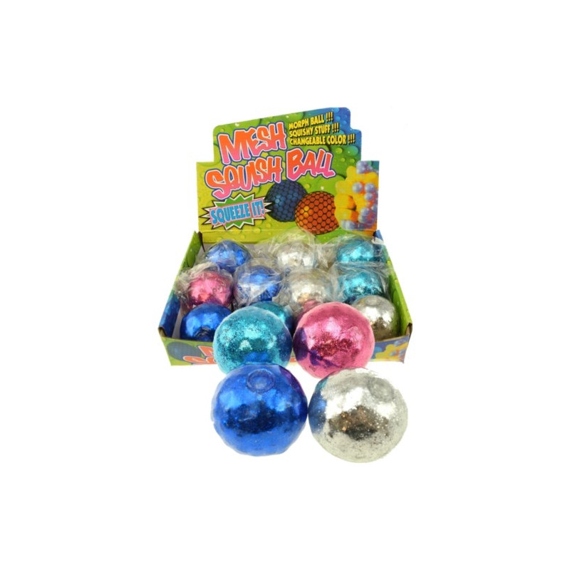 Rainbow Pom Pom Ball (3.5) - Toysmith