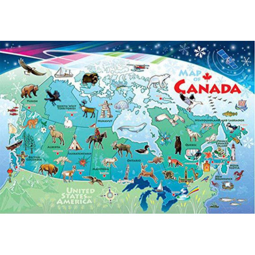 Map of Canada Large Floor Puzzle