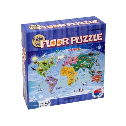 Map of the World Large Floor Puzzle