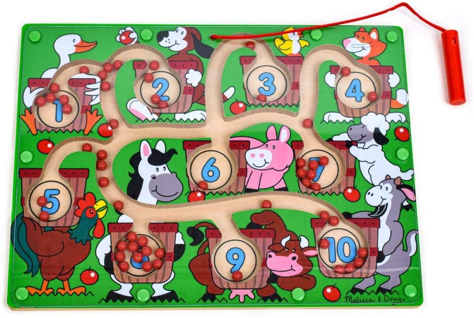 Melissa and doug store magnetic wand number maze