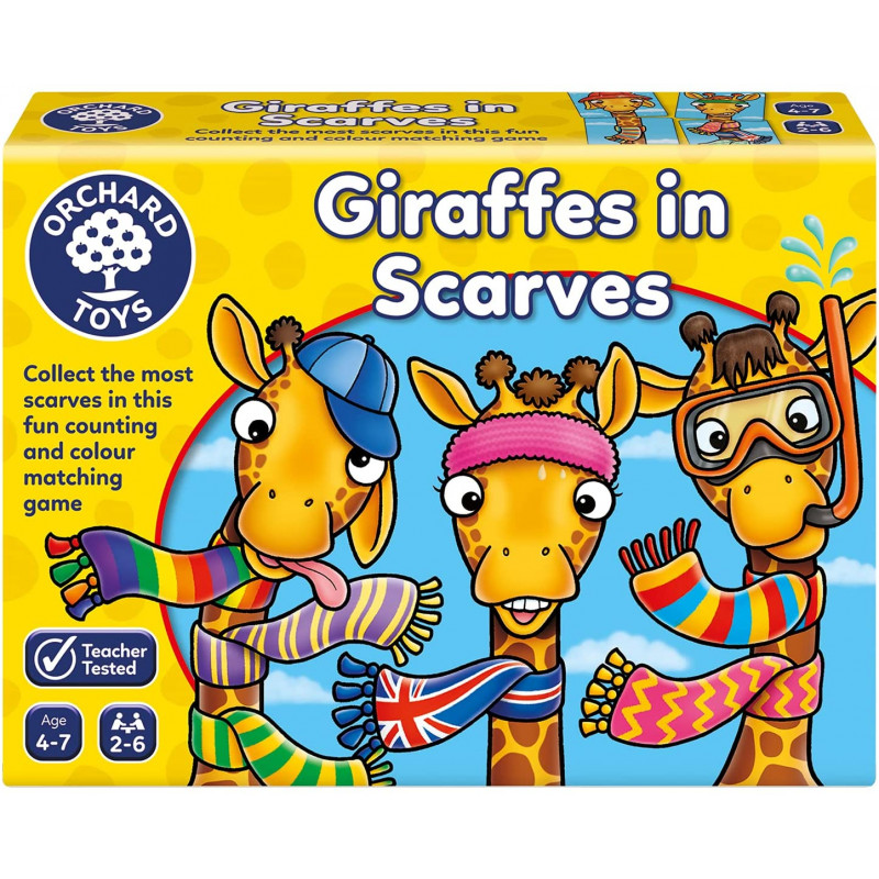 Giraffes in Scarves counting & Matching Game - Orchard Toys
