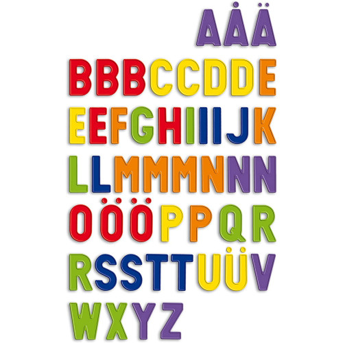 Uppercase Magnetic Alphabet Letters - Quercetti
