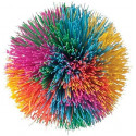 Rainbow Pom Pom Ball (3.5") - Toysmith