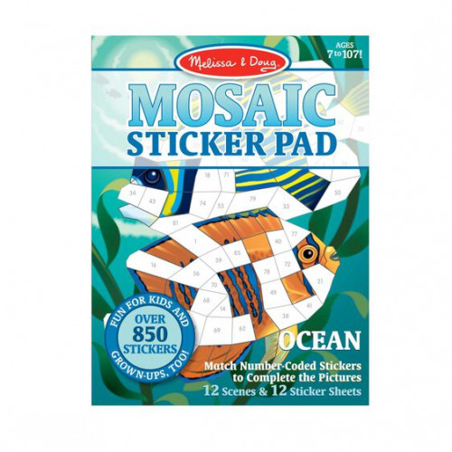 Mosaic Sticker Pad (Oceans) - Melissa & Doug