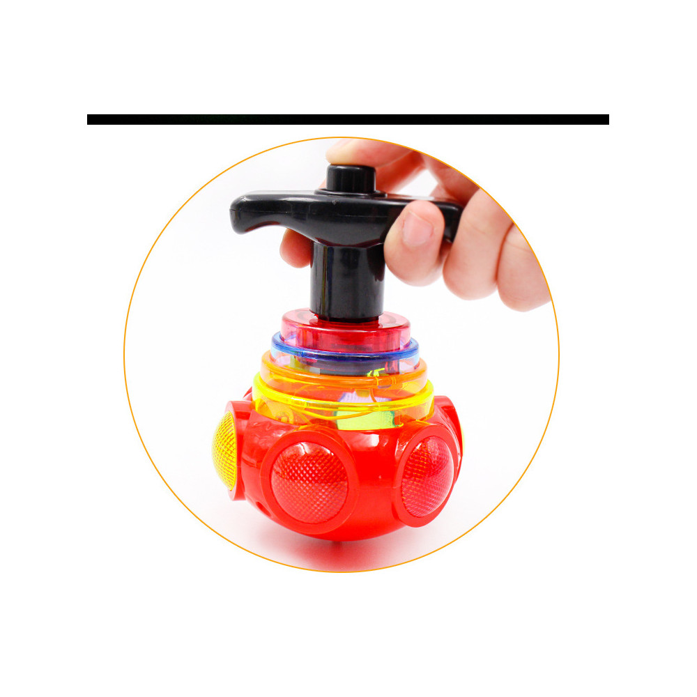 Uscyo Music Gimbal with Light Music Toy Spinning Top Spinning Colorful Tops Flashing Music Spinning Top Gyro Spinner Toy Toy Topper for Kids 