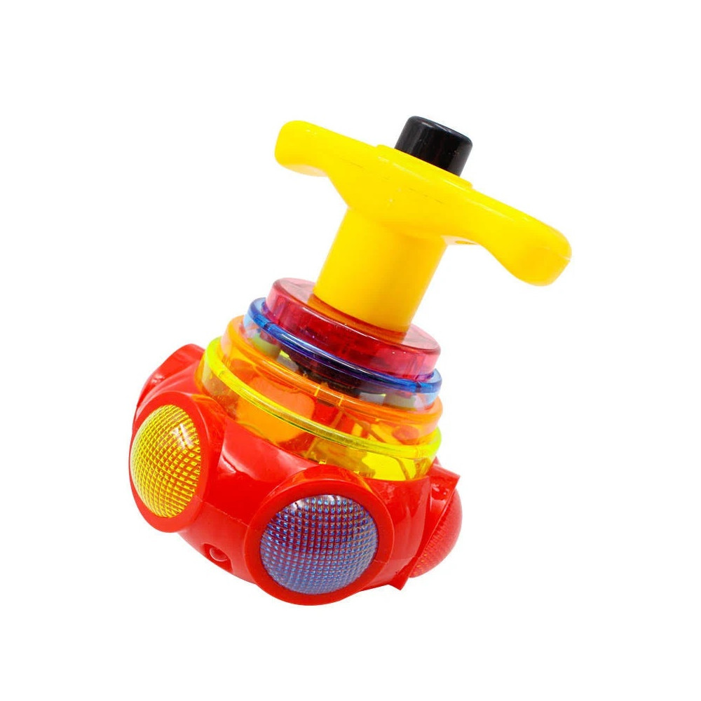 UFO Laser LED Light Crown Music Gyro Peg-Top Spinner Spinning Kids Toy GiftBILU 