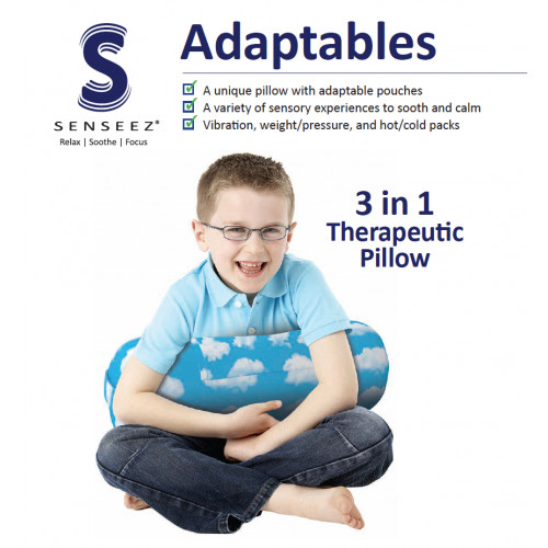 Senseez 3 in 1 Therapeutic Sensory Pillow - Cloud Pattern