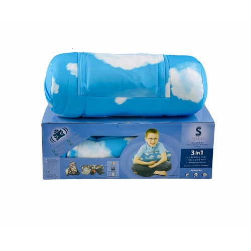 Senseez 3 in 1 Therapeutic Sensory Pillow - Cloud Pattern