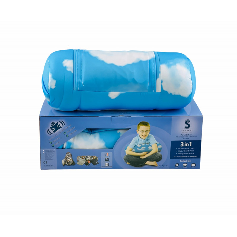 Senseez 3 in 1 Therapeutic Sensory Pillow - Cloud Pattern