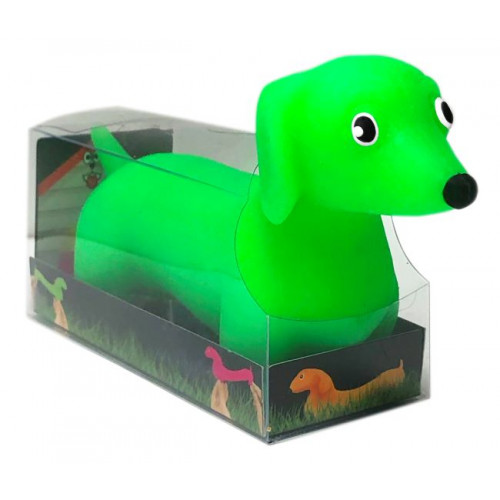 Stretchy Neon Daschund Dog Stress Toy