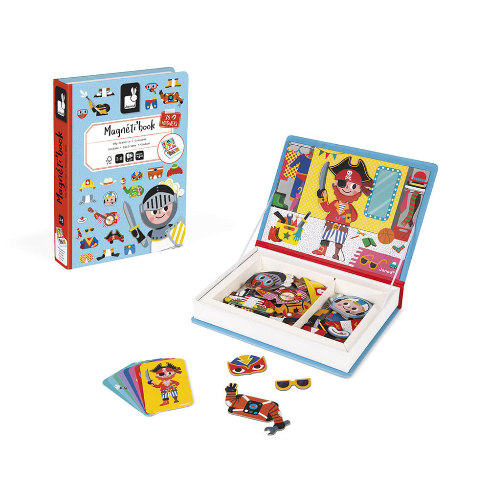 Toys & Games Janod Girl's Outfits Magnetibook - The Sensory Kids