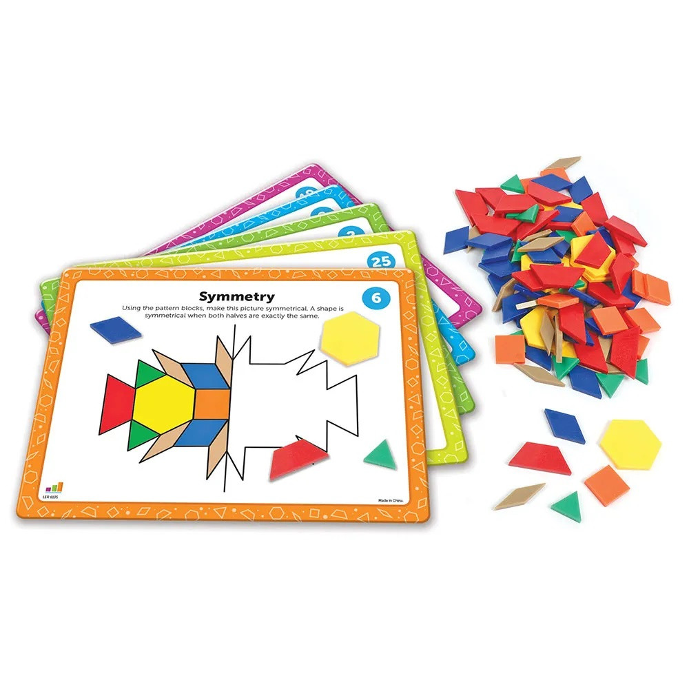 Pattern Block Math Activity Set LEARNING RESOURCES