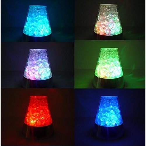 Muliticolored Ice Fibre Optic Sensory Lamp with Remote Control