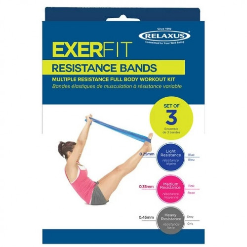 Resistance Exercise Bands (Set of 3)