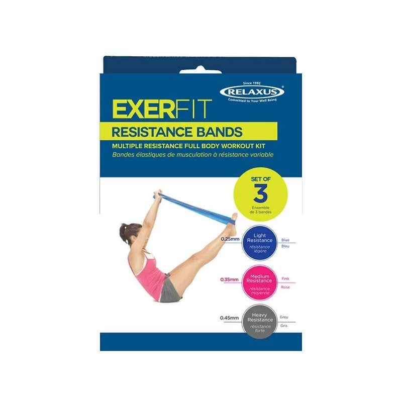 Resistance Exercise Bands (Set of 3)