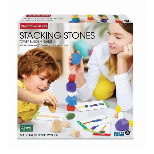 Wooden Stacking Stones Game - Tower Building (Merchant Ambassador)