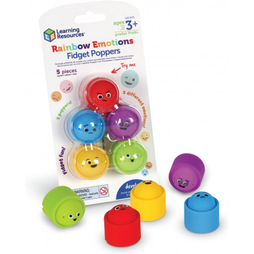 Rainbow Emotion Fidget Poppers (5 Pce) -Learning Resources