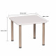 SANTINO SQUARE WHITE TABLE (60X60 CM)