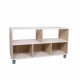 PALERMO 5-CUBE 2-LAYER WOODEN SHELF