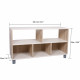 PALERMO 5-CUBE 2-LAYER WOODEN SHELF