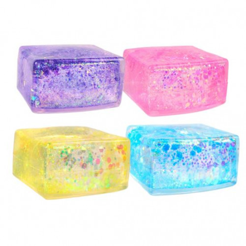 Glitter Squish Cube (5.5cm)