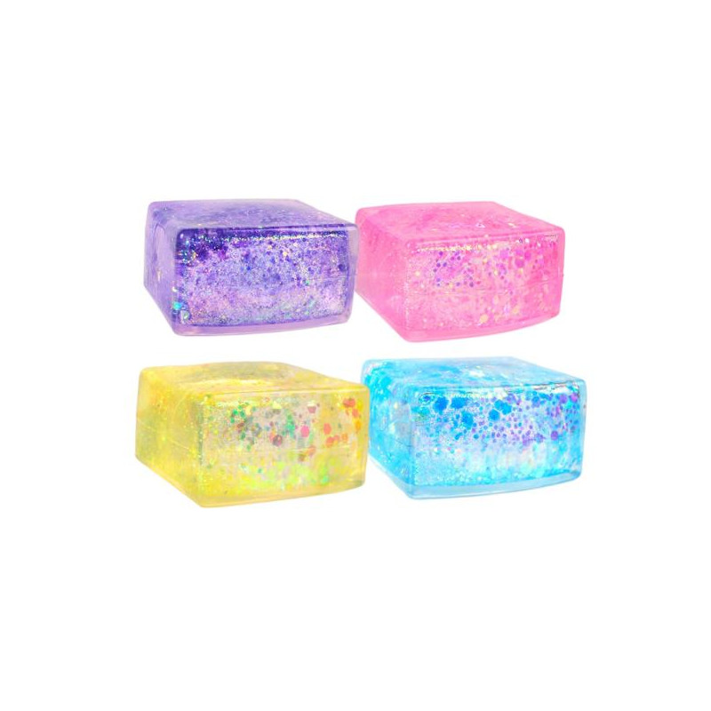 Glitter Squish Cube (5.5cm)