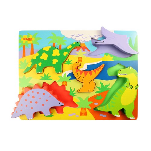 Chunky Lift Out Wooden Dinosaur Puzzle