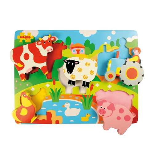 Chunky Lift Out Wooden Farm Puzzle