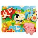 Chunky Lift Out Wooden Farm Puzzle